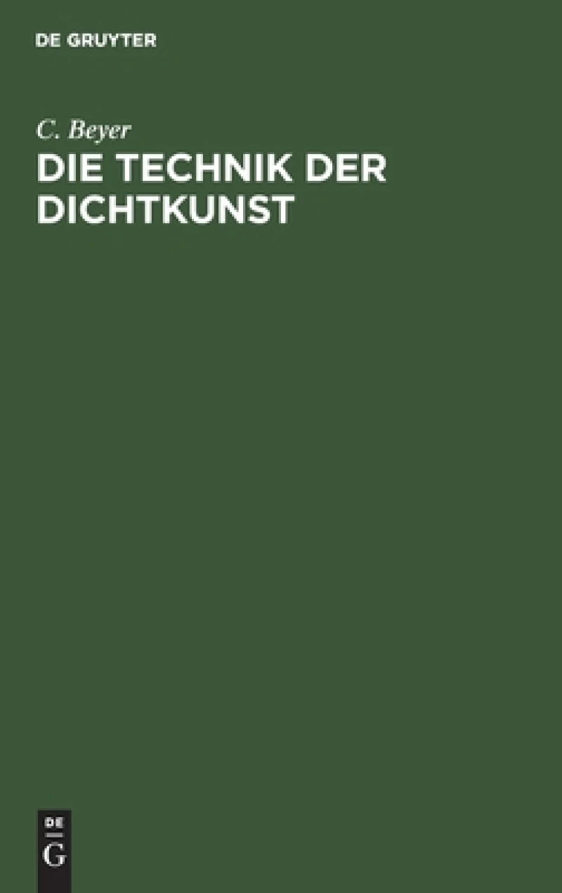 Technik der Dichtkunst