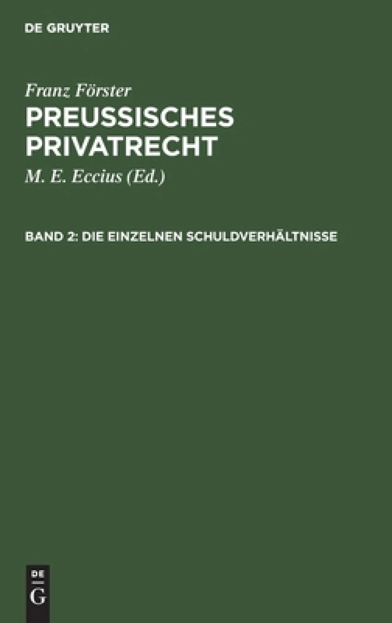einzelnen Schuldverhältnisse