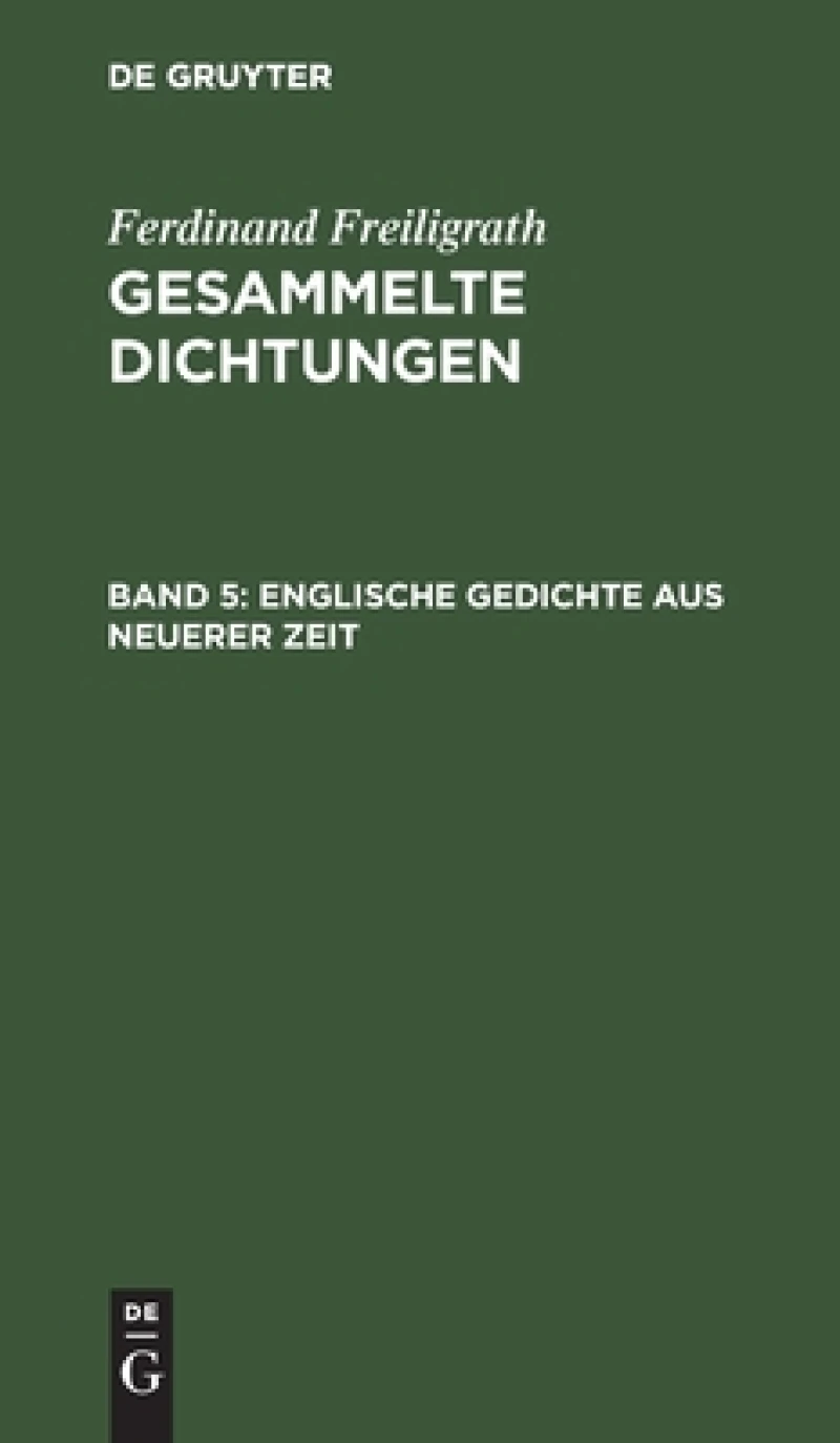 Englische Gedichte aus neuerer Zeit