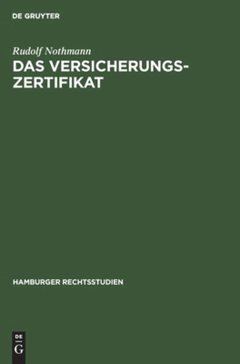 Versicherungs-Zertifikat