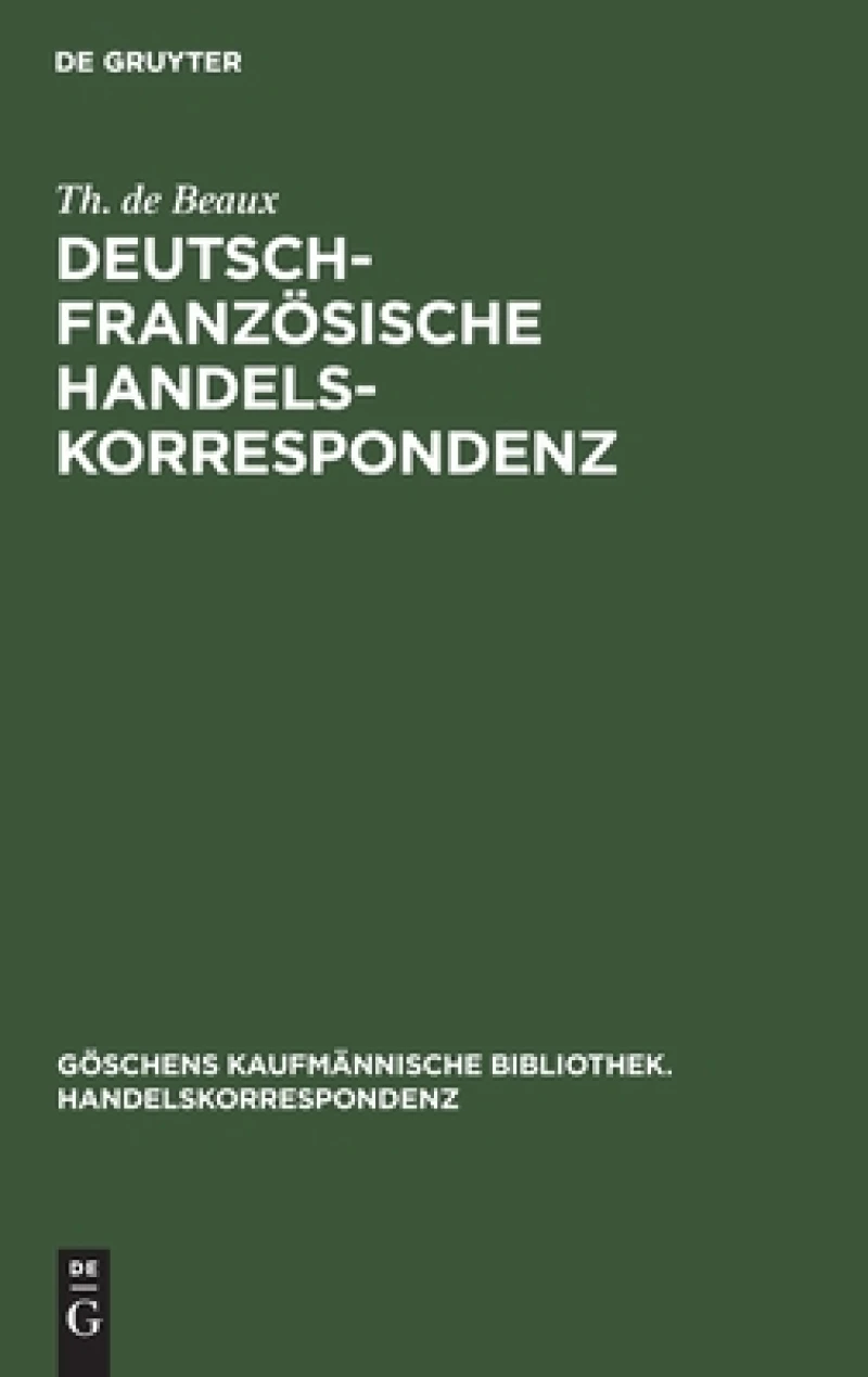 Deutsch-französische Handelskorrespondenz