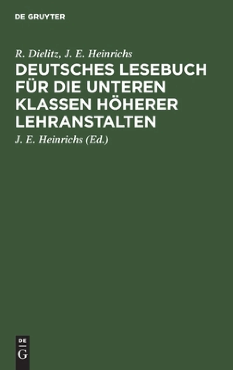 Deutsches Lesebuch Für Die Unteren Klassen Höherer Lehranstalten