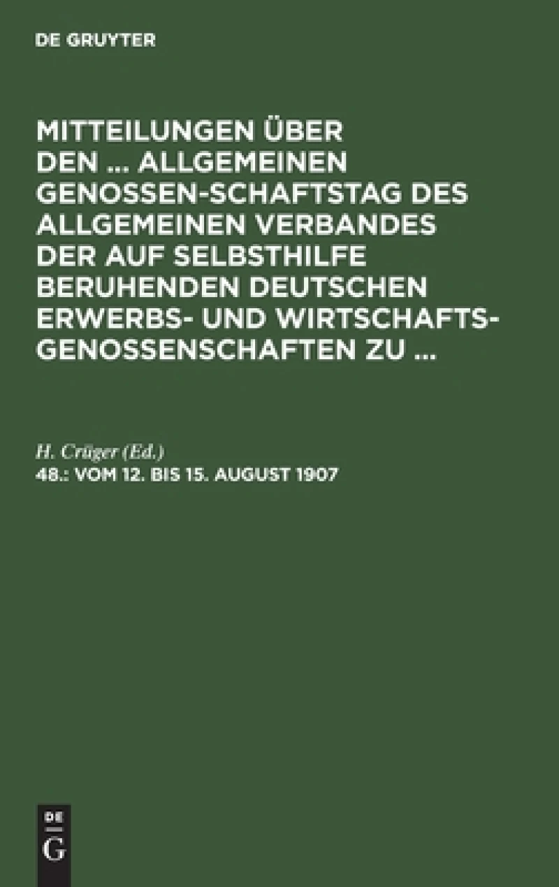 Leipzig, vom 12. bis 15. August 1907