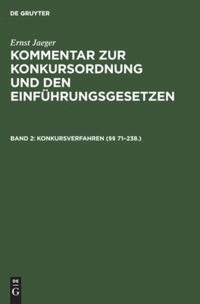Konkursverfahren (§§ 71–238.)