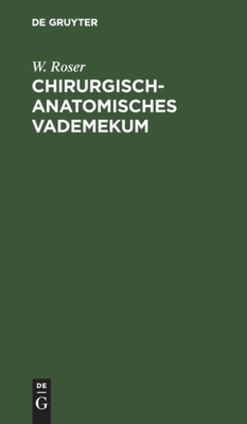 Chirurgisch-anatomisches Vademekum