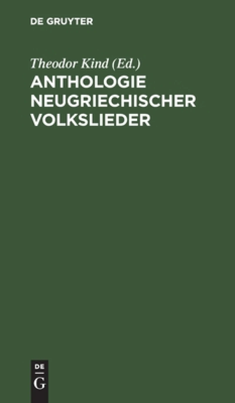 Anthologie Neugriechischer Volkslieder