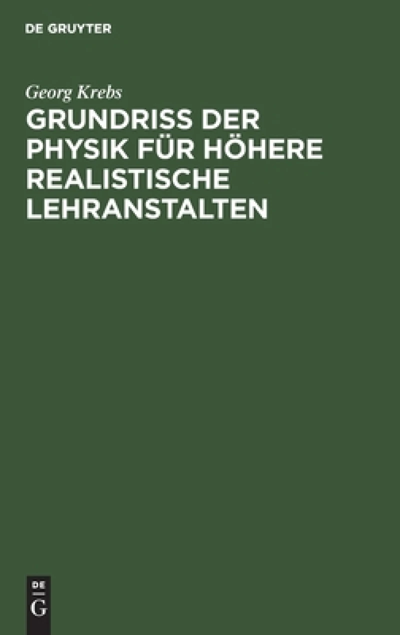 Grundriss der Physik für höhere realistische Lehranstalten