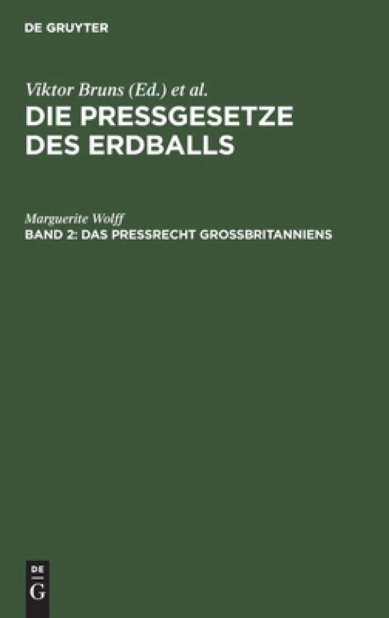 Preßrecht Großbritanniens