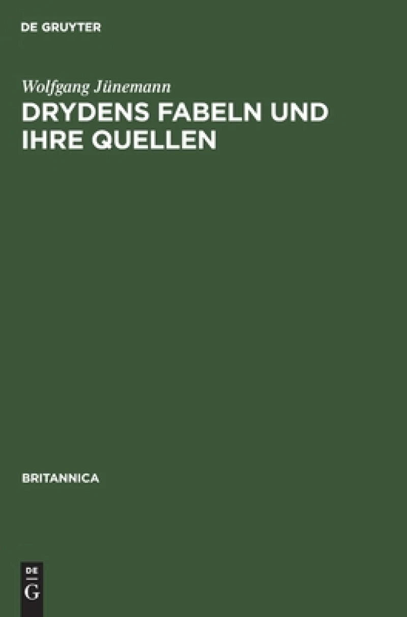 Drydens Fabeln Und Ihre Quellen