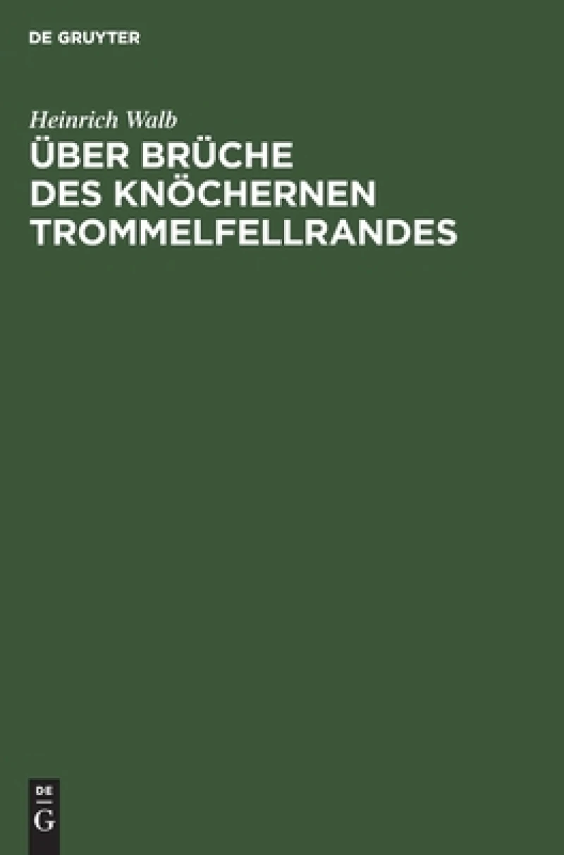 Über Brüche des knöchernen Trommelfellrandes