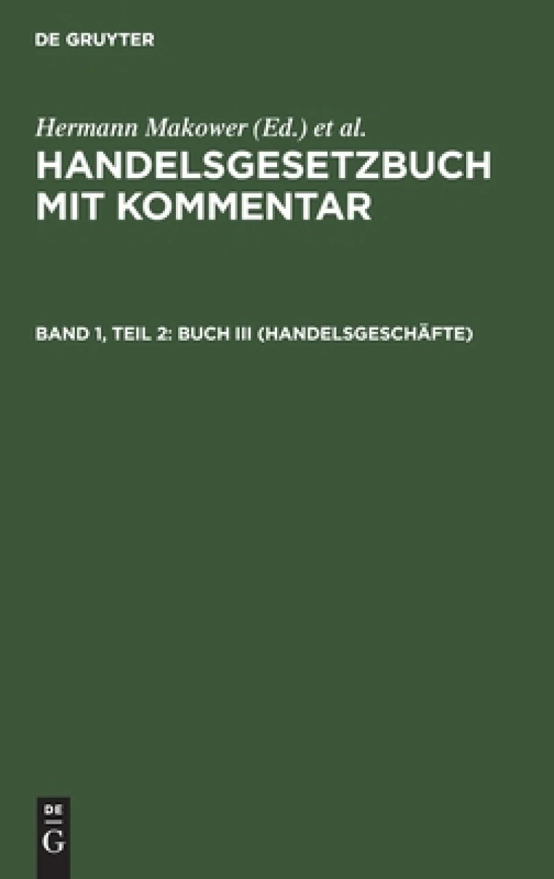 Buch III (Handelsgeschäfte)