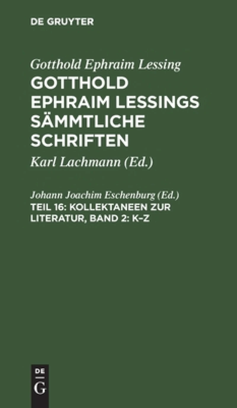 Kollektaneen zur Literatur, Band 2: K–Z
