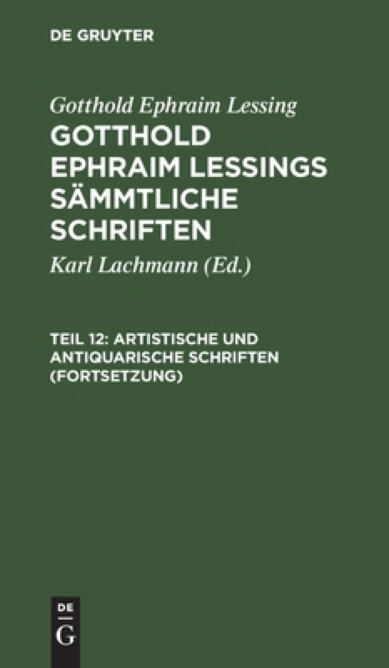 Artistische und antiquarische Schriften (Fortsetzung)