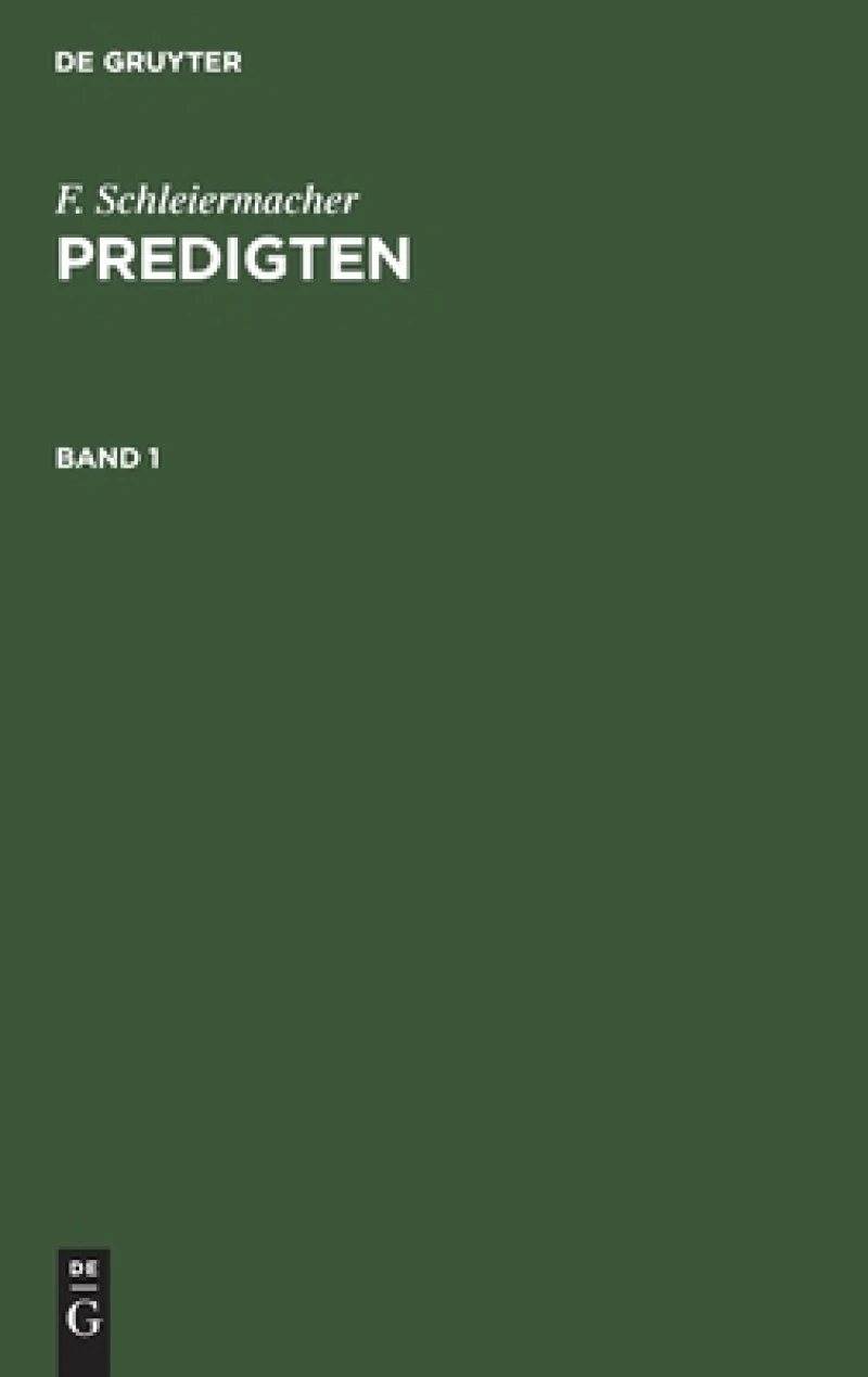 Predigten. Band 1