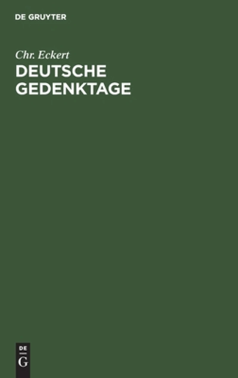 Deutsche Gedenktage