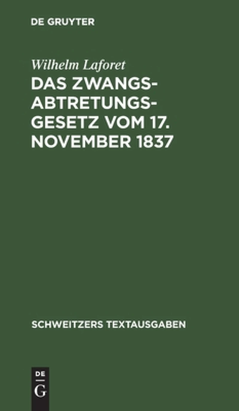 Zwangsabtretungsgesetz vom 17. November 1837