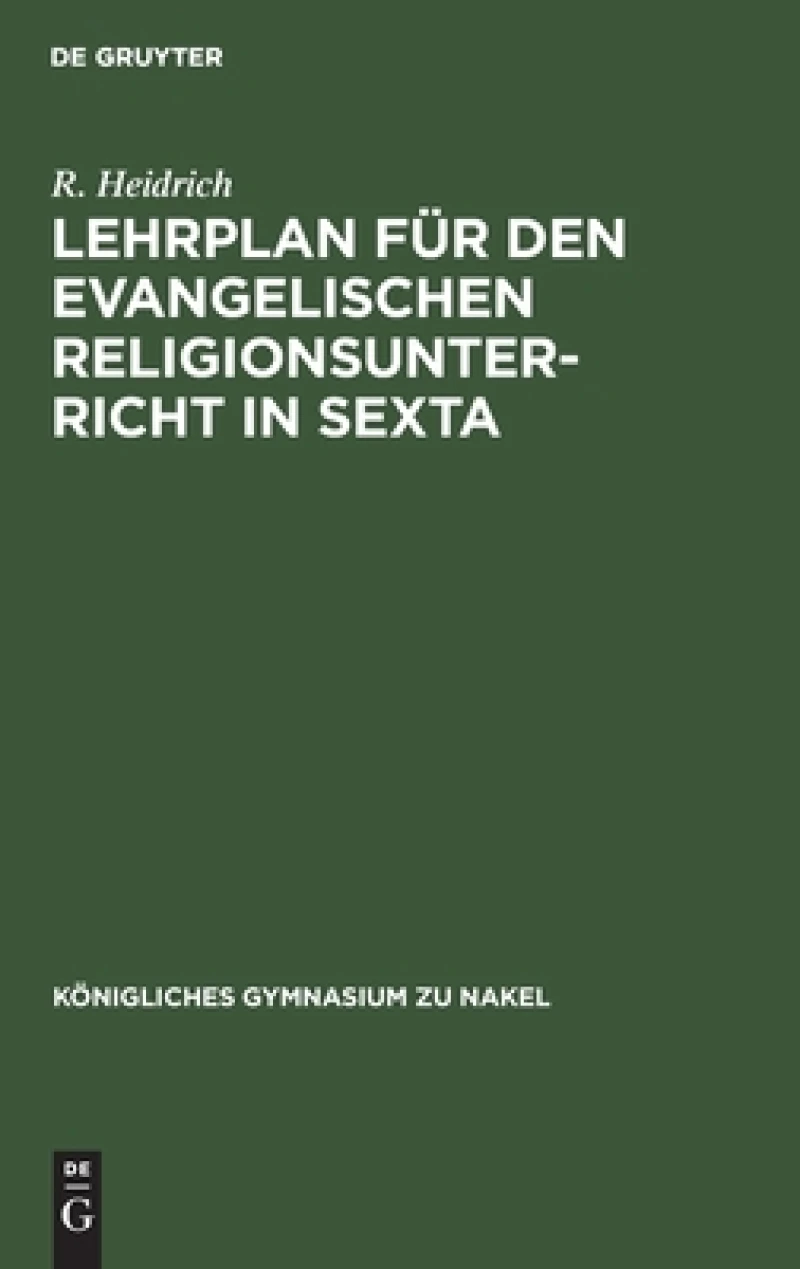 Lehrplan Für Den Evangelischen Religionsunterricht in Sexta