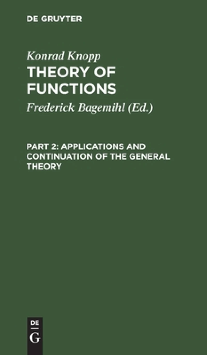 Applications and Continuation of the General Theory