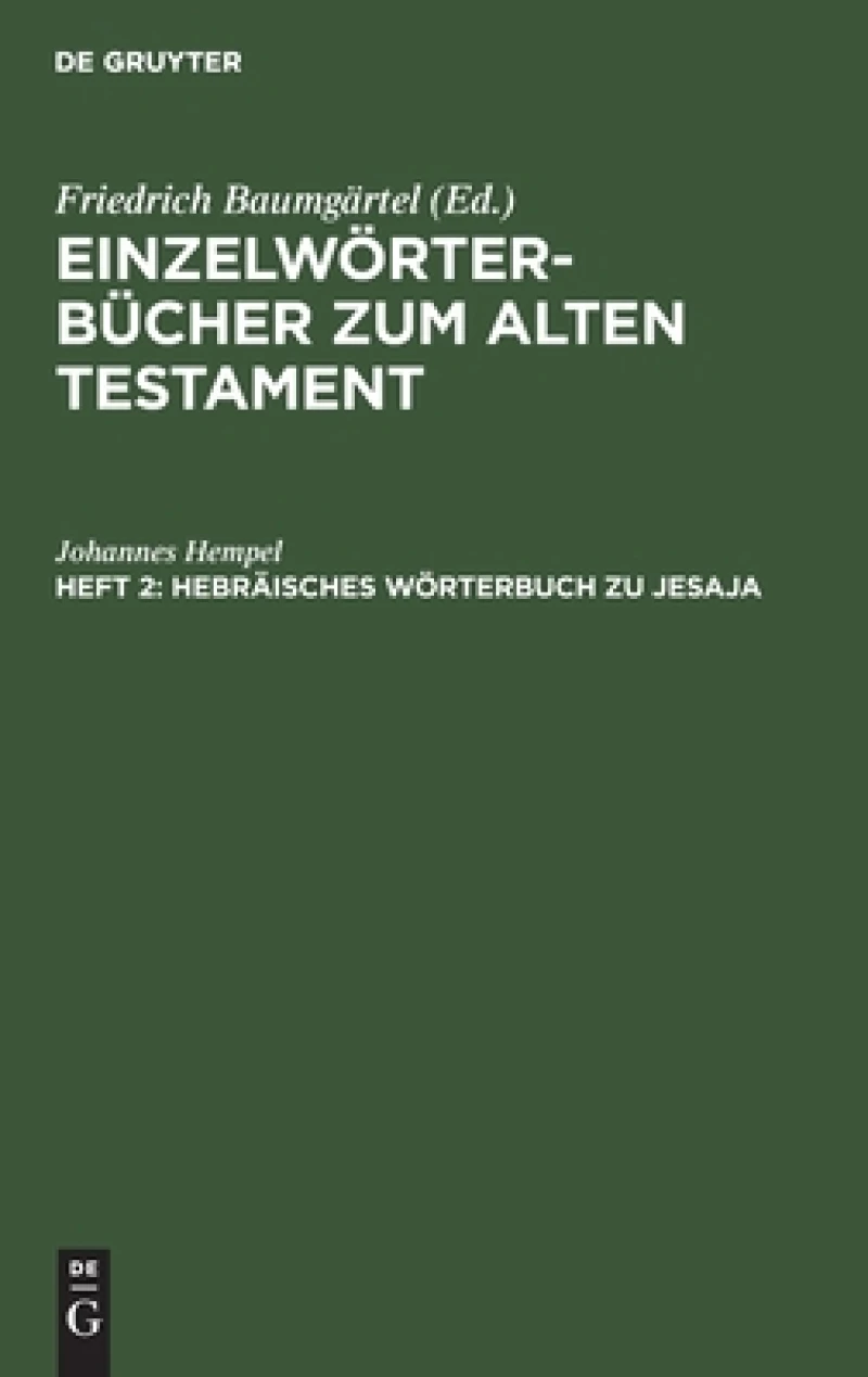 Hebräisches Wörterbuch Zu Jesaja