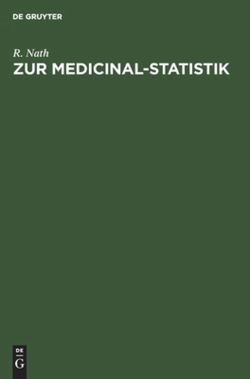 Zur medicinal-statistik