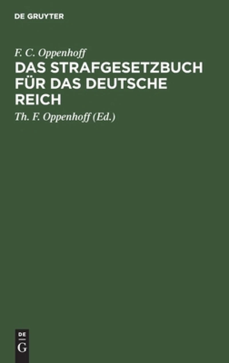 Strafgesetzbuch für das Deutsche Reich