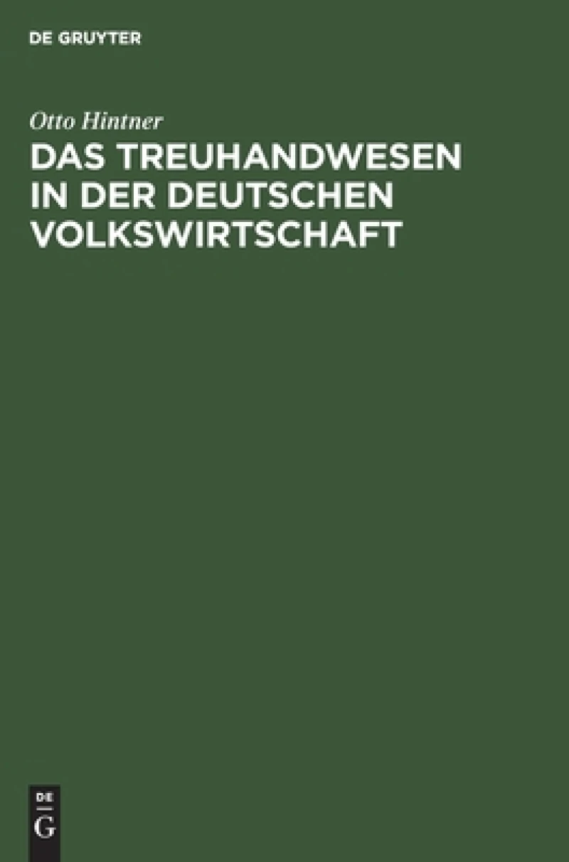 Treuhandwesen in der deutschen Volkswirtschaft