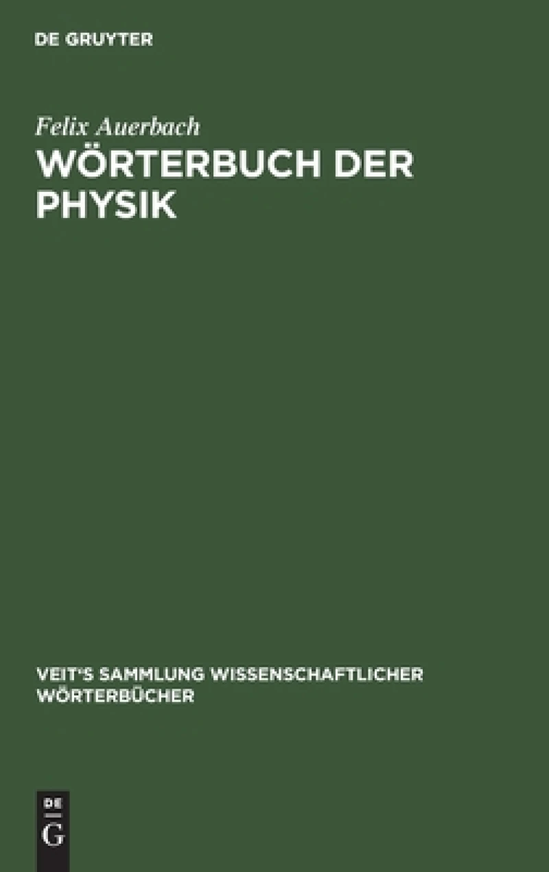 Wörterbuch Der Physik