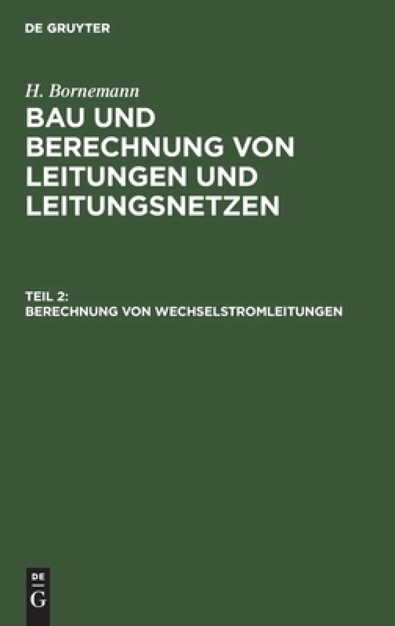 Berechnung Von Wechselstromleitungen