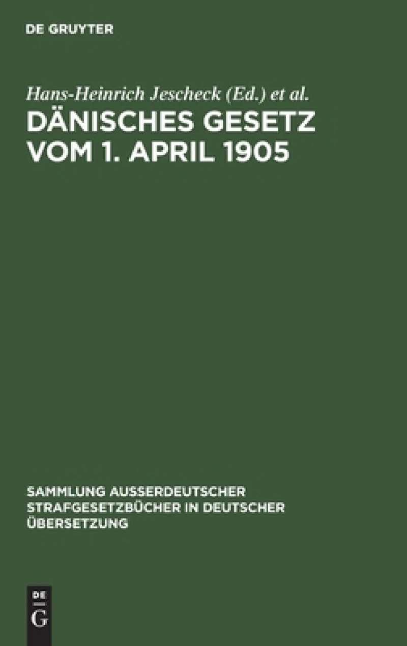 Dänisches Gesetz vom 1. April 1905