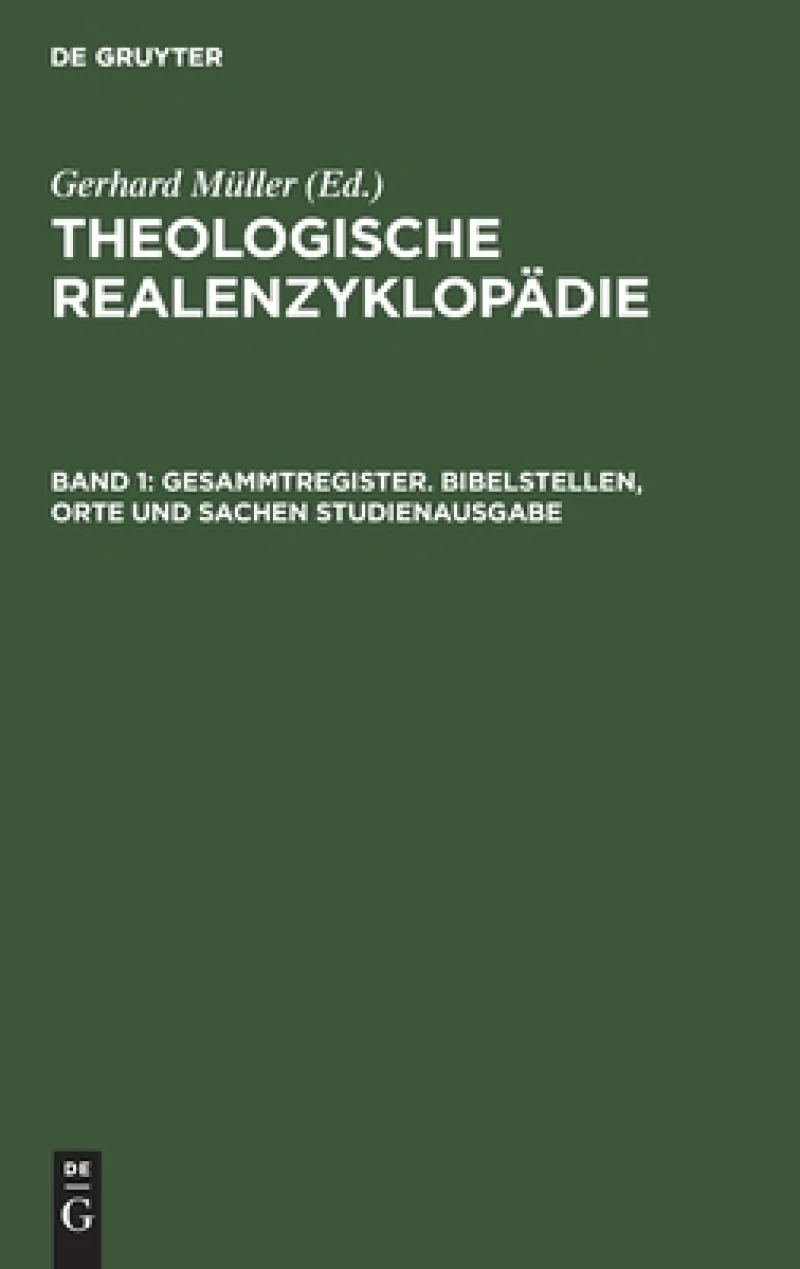 Gesammtregister. Bibelstellen, Orte Und Sachen Studienausgabe