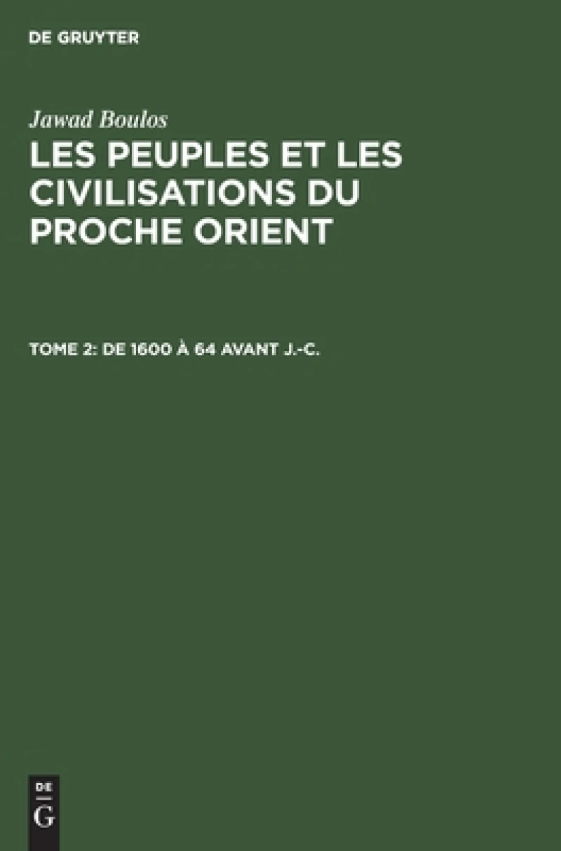 De 1600 À 64 Avant J.-c.