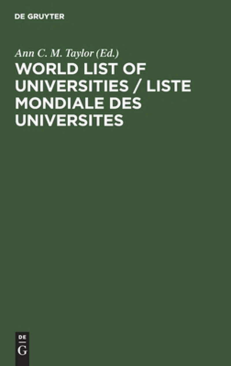 World List of Universities / Liste Mondiale des Universites