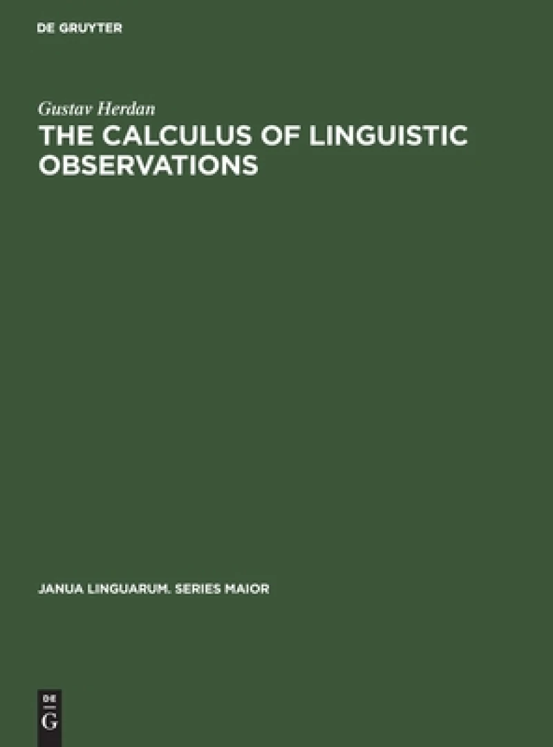 The Calculus of Linguistic Observations