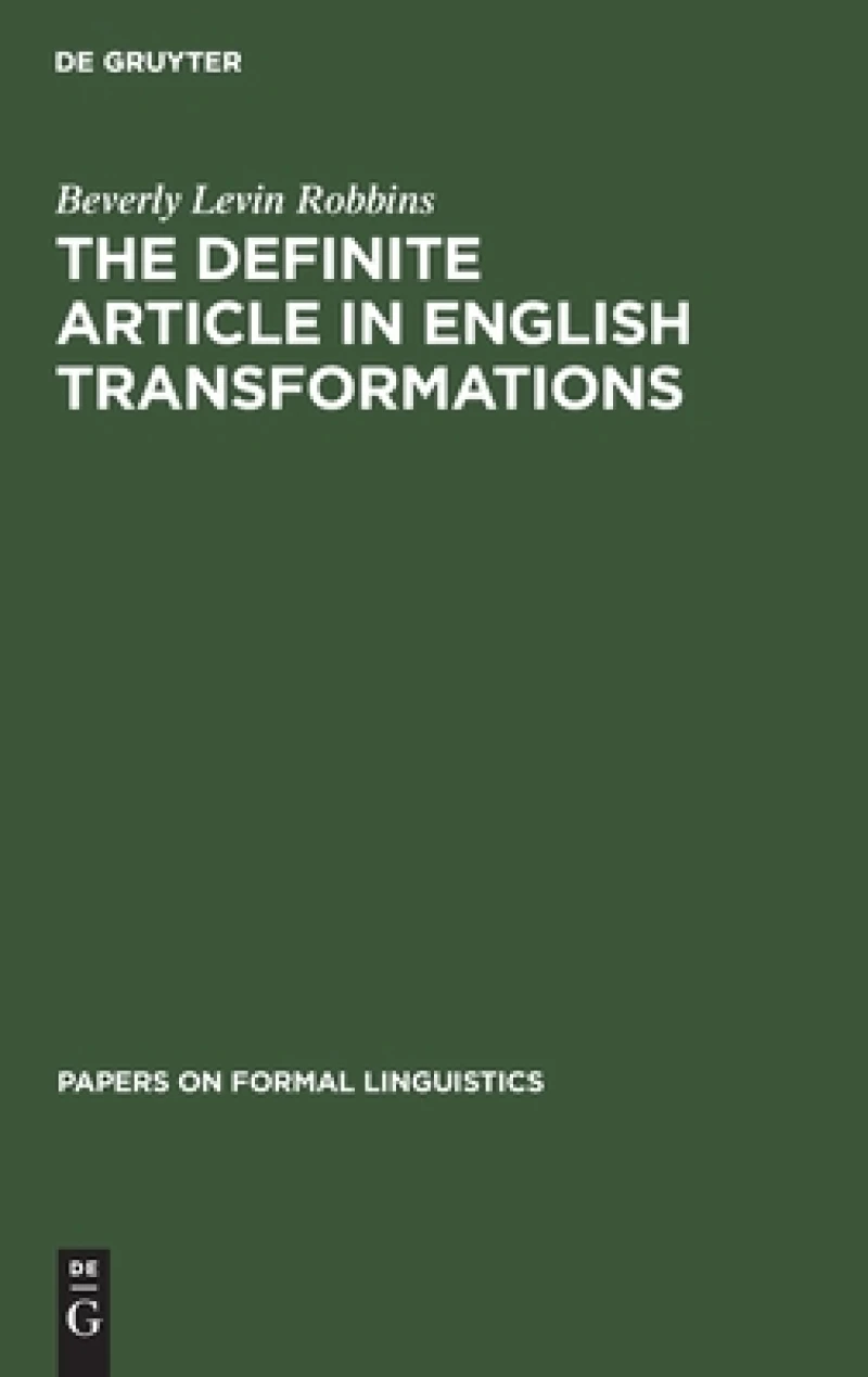 Definite Article in English Transformations