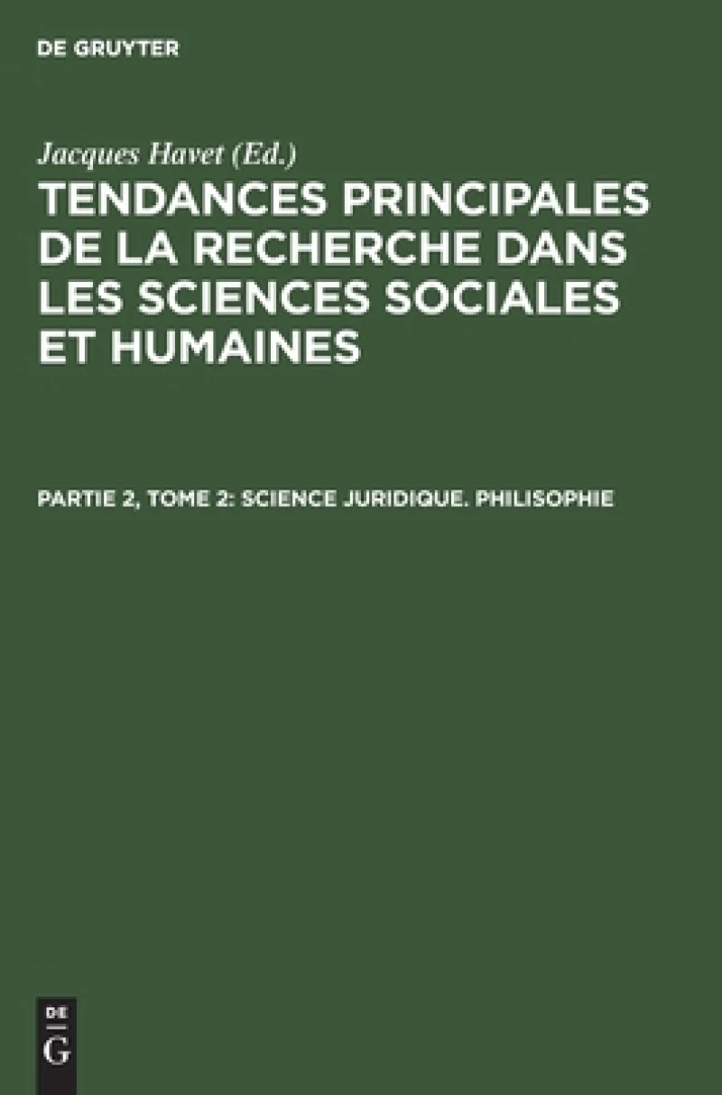 Science juridique. Philisophie