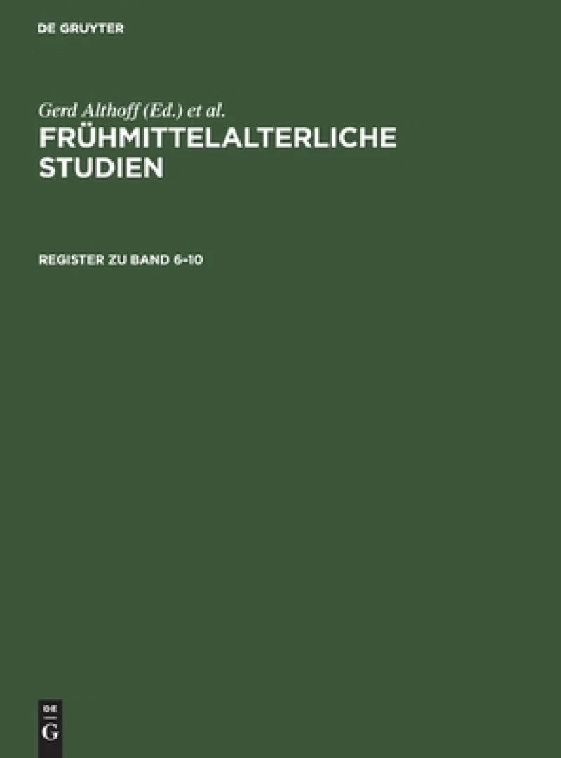 Register zu Band 6–10