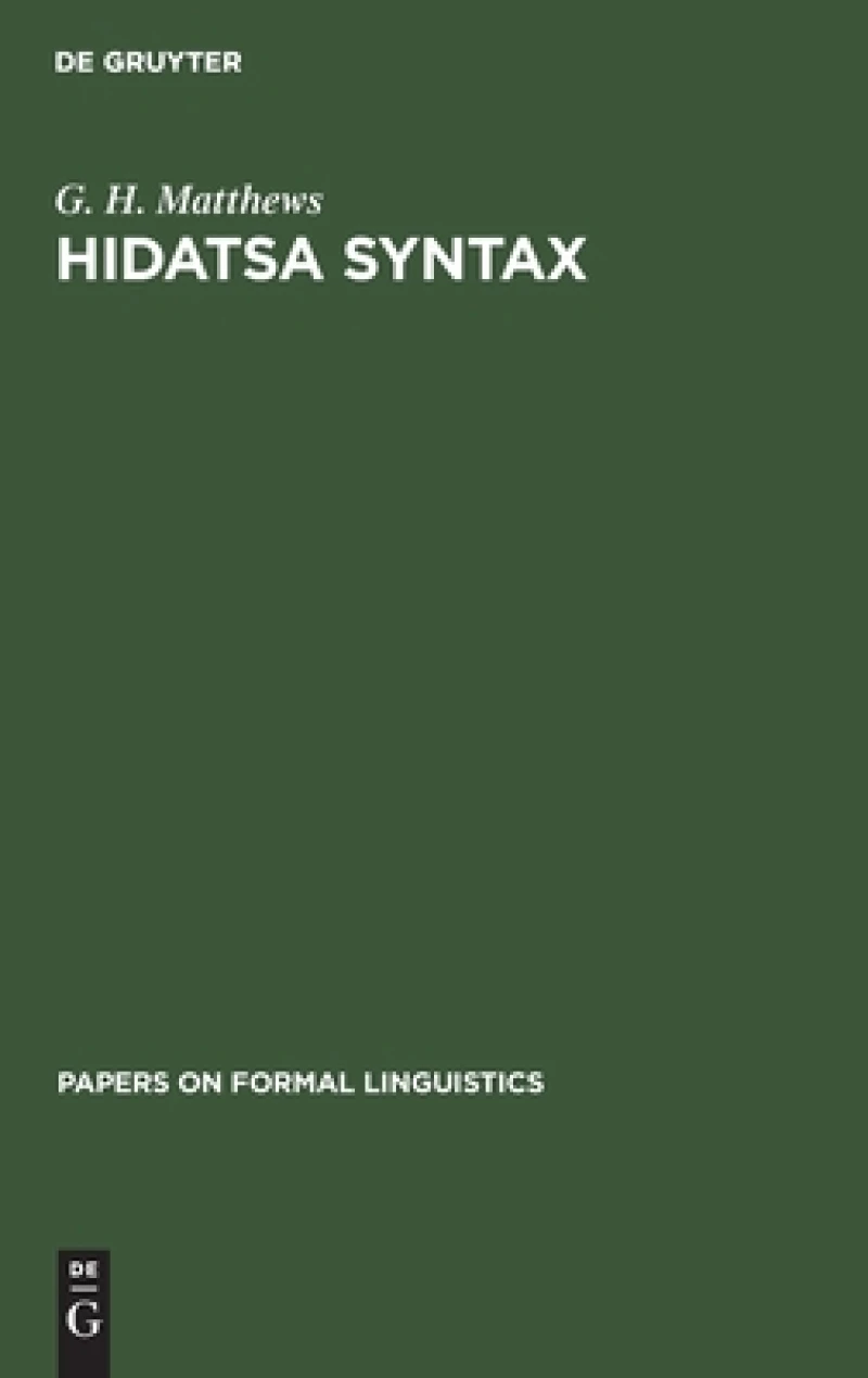 Hidatsa Syntax
