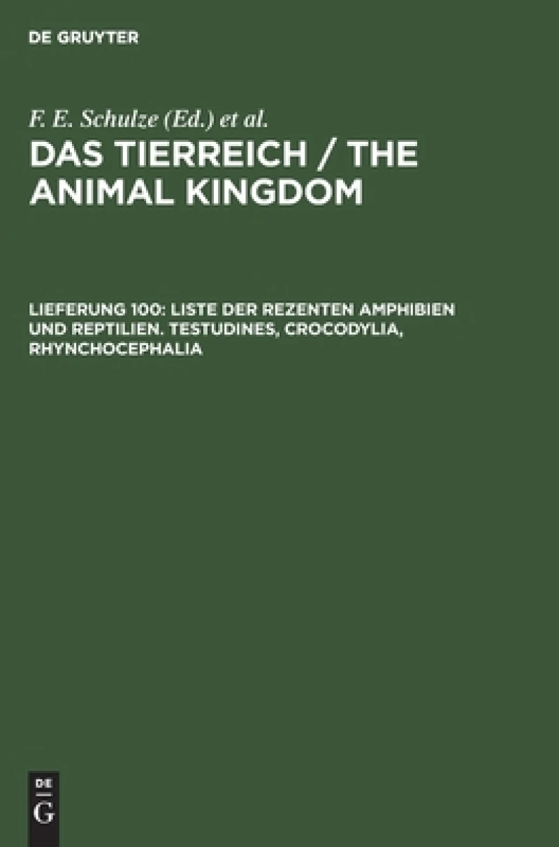 Liste der rezenten Amphibien und Reptilien. Testudines, Crocodylia, Rhynchocephalia
