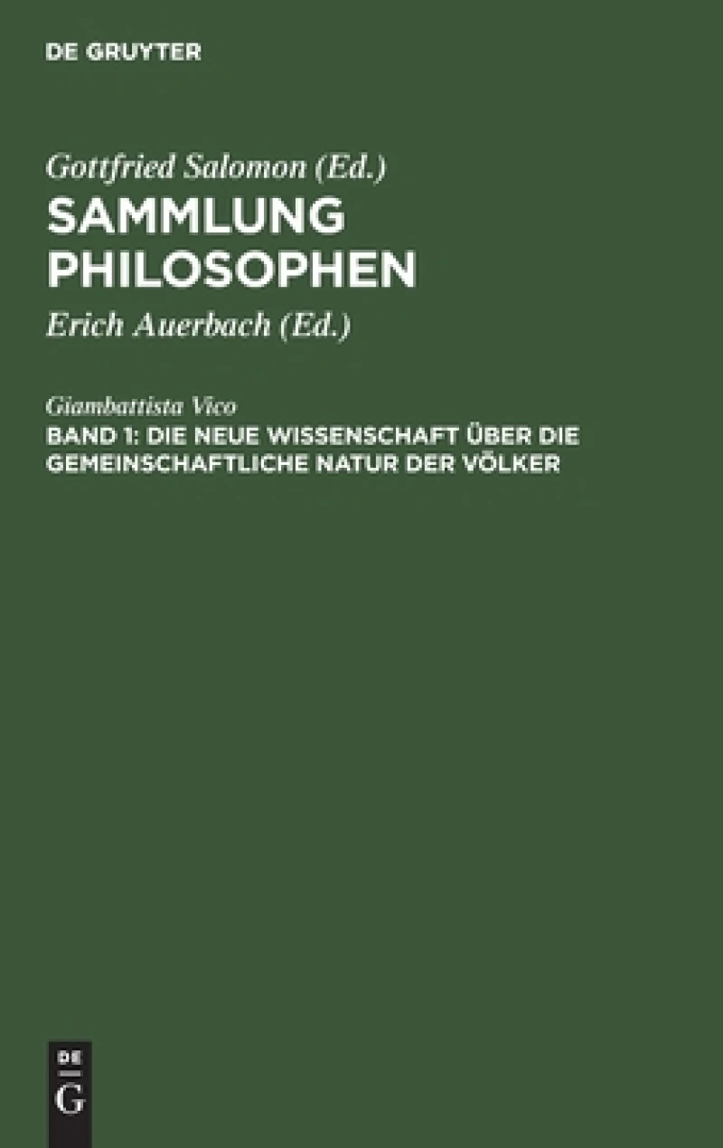 neue Wissenschaft über die gemeinschaftliche Natur der Völker