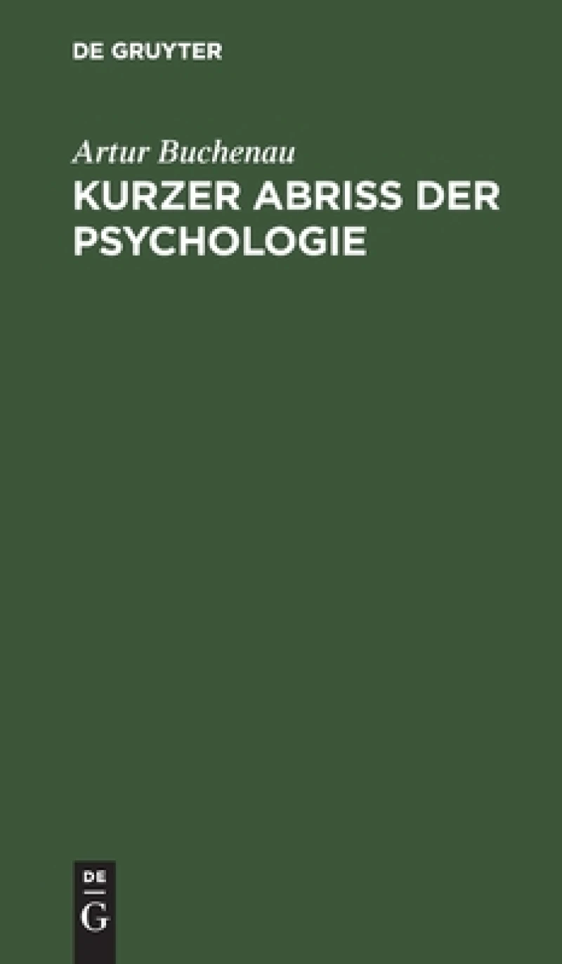 Kurzer Abriß Der Psychologie