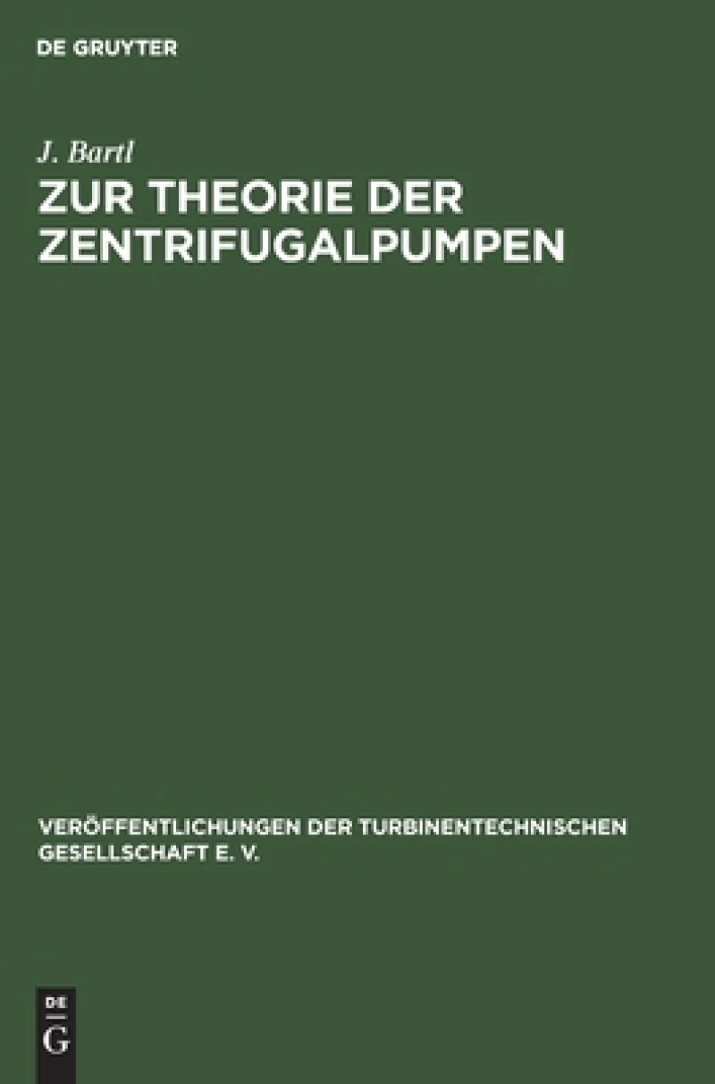 Zur Theorie Der Zentrifugalpumpen