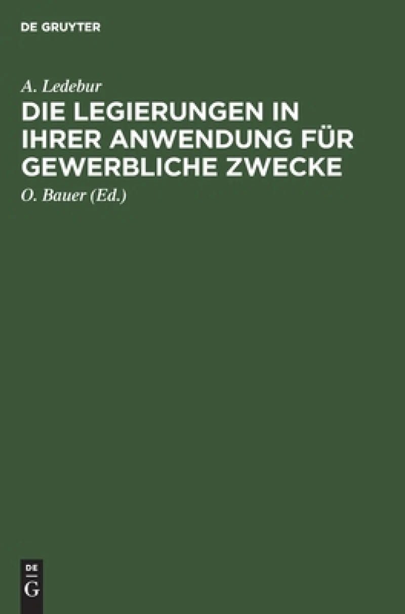 Legierungen in ihrer Anwendung für gewerbliche Zwecke