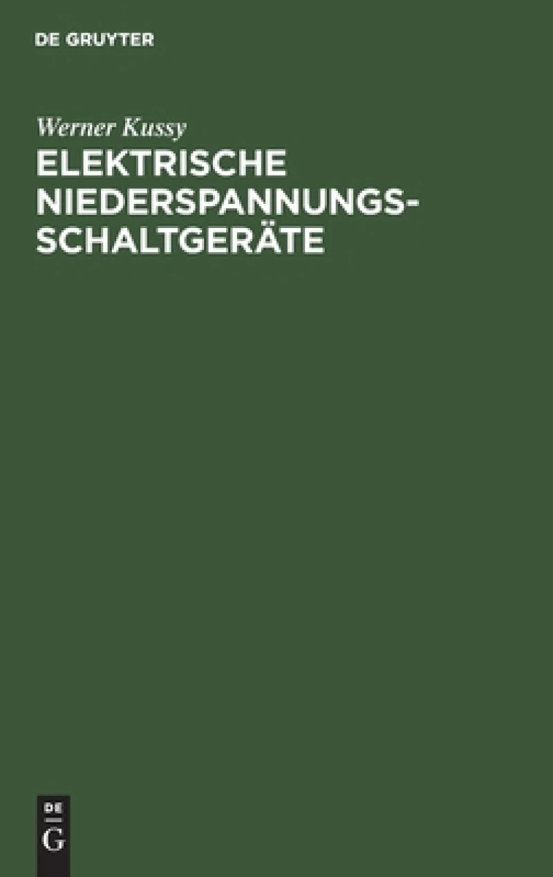 Elektrische Niederspannungsschaltgeräte