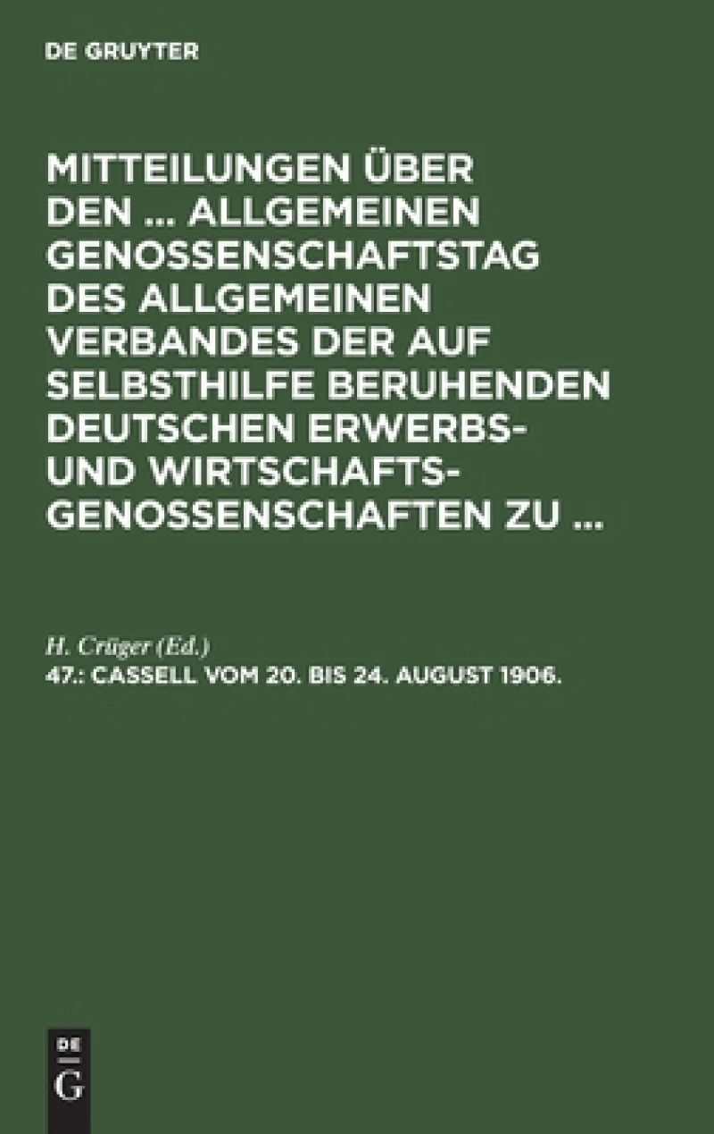 Cassell, Vom 20. Bis 24. August 1906.