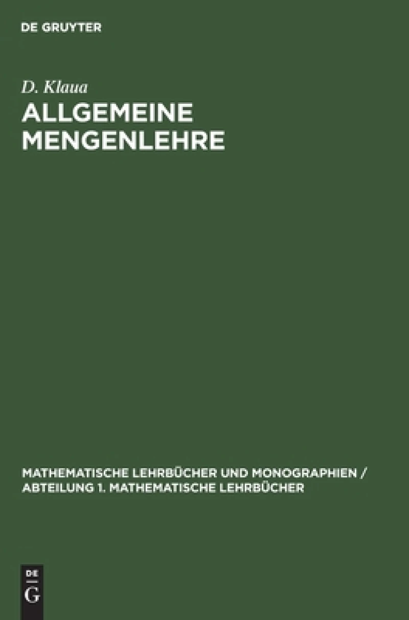Allgemeine Mengenlehre