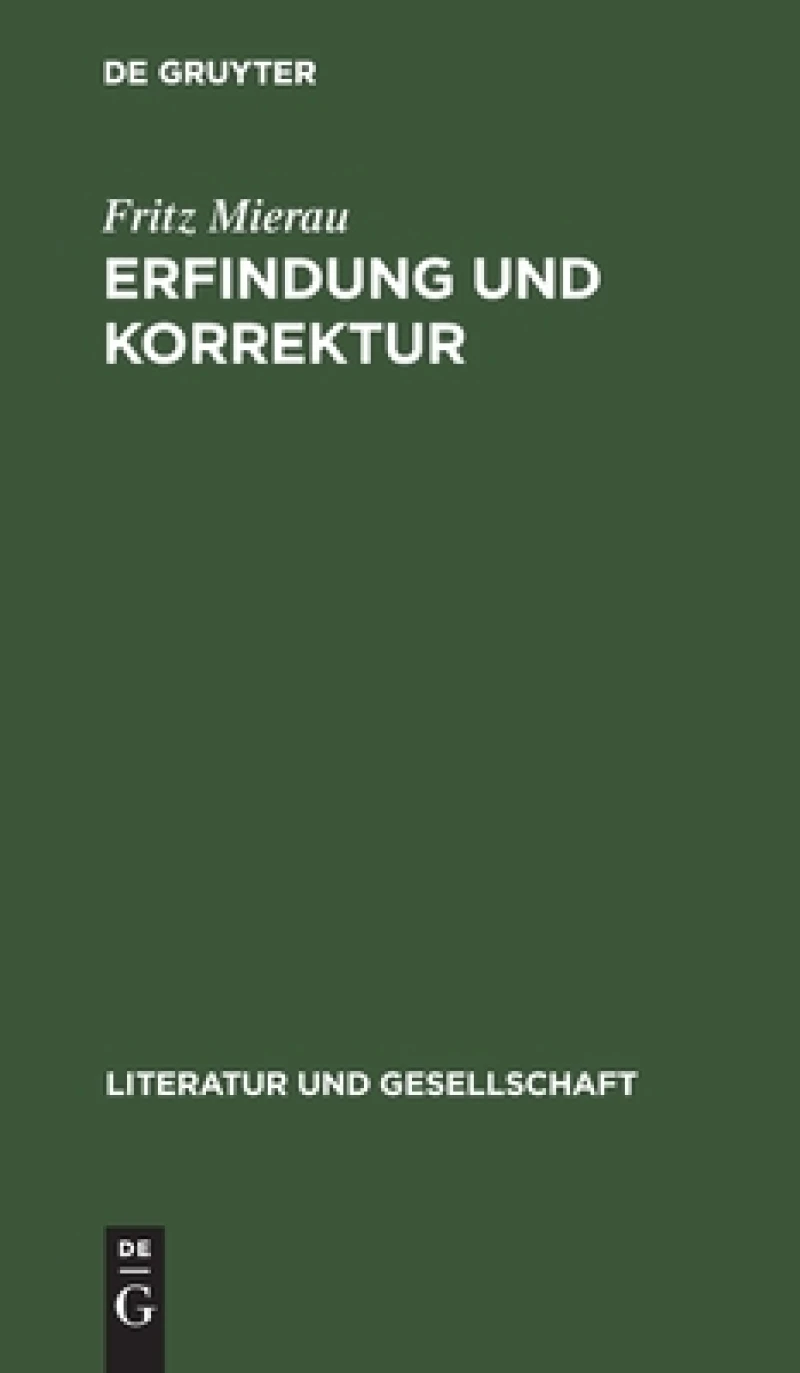 Erfindung Und Korrektur