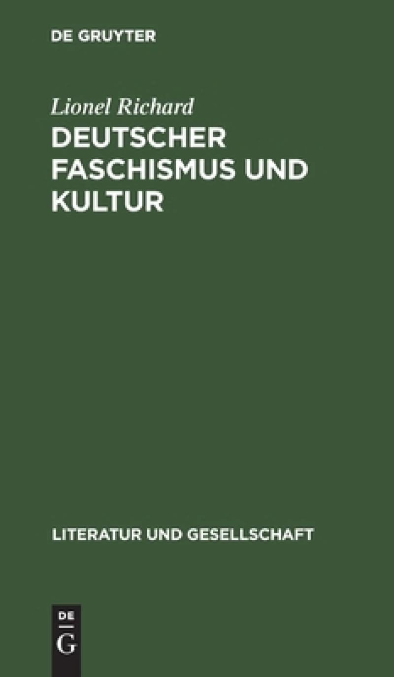 Deutscher Faschismus Und Kultur