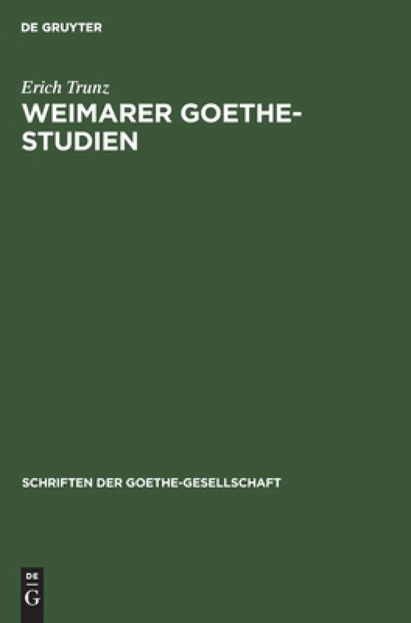 Weimarer Goethe-studien