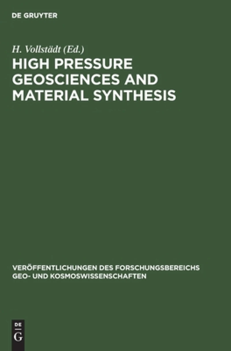 High Pressure Geosciences and Material Synthesis