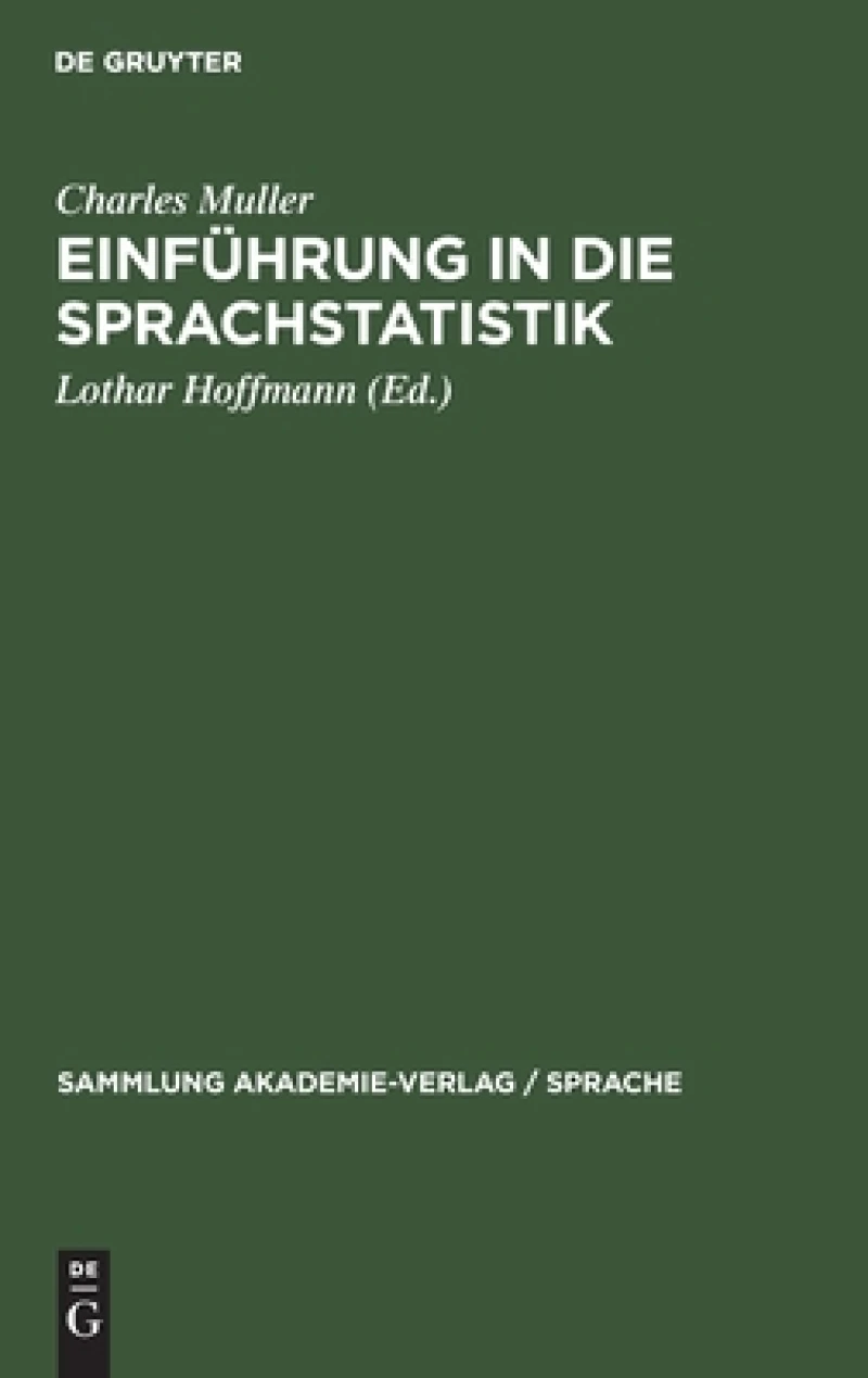 Einführung in Die Sprachstatistik